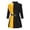 Yellow Tops for Men, variant on Men's Color Block Long Sleeve Lapel Shirt Dress with Belt Office Workwear Dresses Tunic Dress