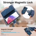thumbnail image 5 of Detachable Magnetic Case Wallet For Samsung Galaxy Note 20 Ultra Compatible with MagSafe Wireless Charging Phone Cover Multi Card Slots Cash Coin Zipper Pocket RFID Blocking, Blue, 5 of 13