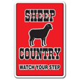 thumbnail image 1 of SignMission Z-Sheep Country 8 x 12 in. Signe de Stationnement Pays Ovin, 1 of 1