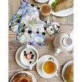 thumbnail image 4 of Spring Flowers Kitchen Dish Towels for Drying Dishes Set of 2, Watercolor Blossom Floral Black Plaid Waffle Weave Microfiber Hand Tea Bathroom Towels Quick Dry & Absorbent Towel 15.7x23.6, 4 of 7