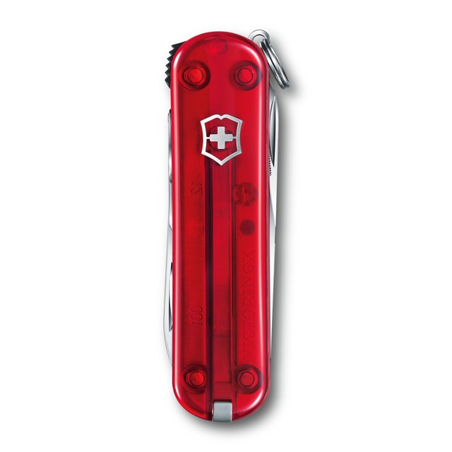 Victorinox Nail Clip 580 8 Function Transparent Red Pocket Knife