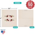 thumbnail image 2 of 321Done Tarjetas de lugar florales de 3,5 x 2, fabricadas en Estados Unidos, en blanco para nombre, mesa de comida, cena, fiesta, asiento, boda, recepción, buffet, tienda de campaña, estilo rústico, r, 2 of 5
