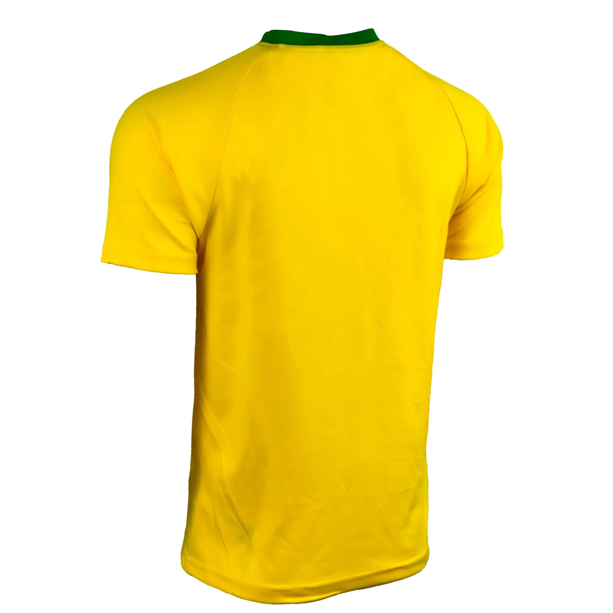 Icon Sports Brazil Soccer Jersey, Yellow/Green, 100% Poly, YXS-XXL
