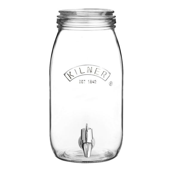 Kilner 3 Litre Round Glass Drinks Dispenser