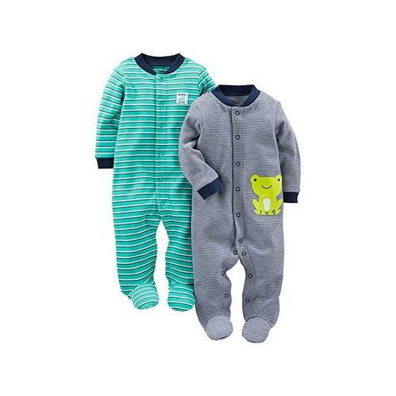 Simple Joys by Carter's Baby Boys' 2-Pack Cotton Footed Sleep and Play