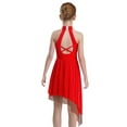 thumbnail image 2 of TSSOE Figure Ice Skating Dress for Kids Girls Gymnastic Ballet Skirted Leotard Modern Lyrical Performance Clothes Red 6, 2 of 7