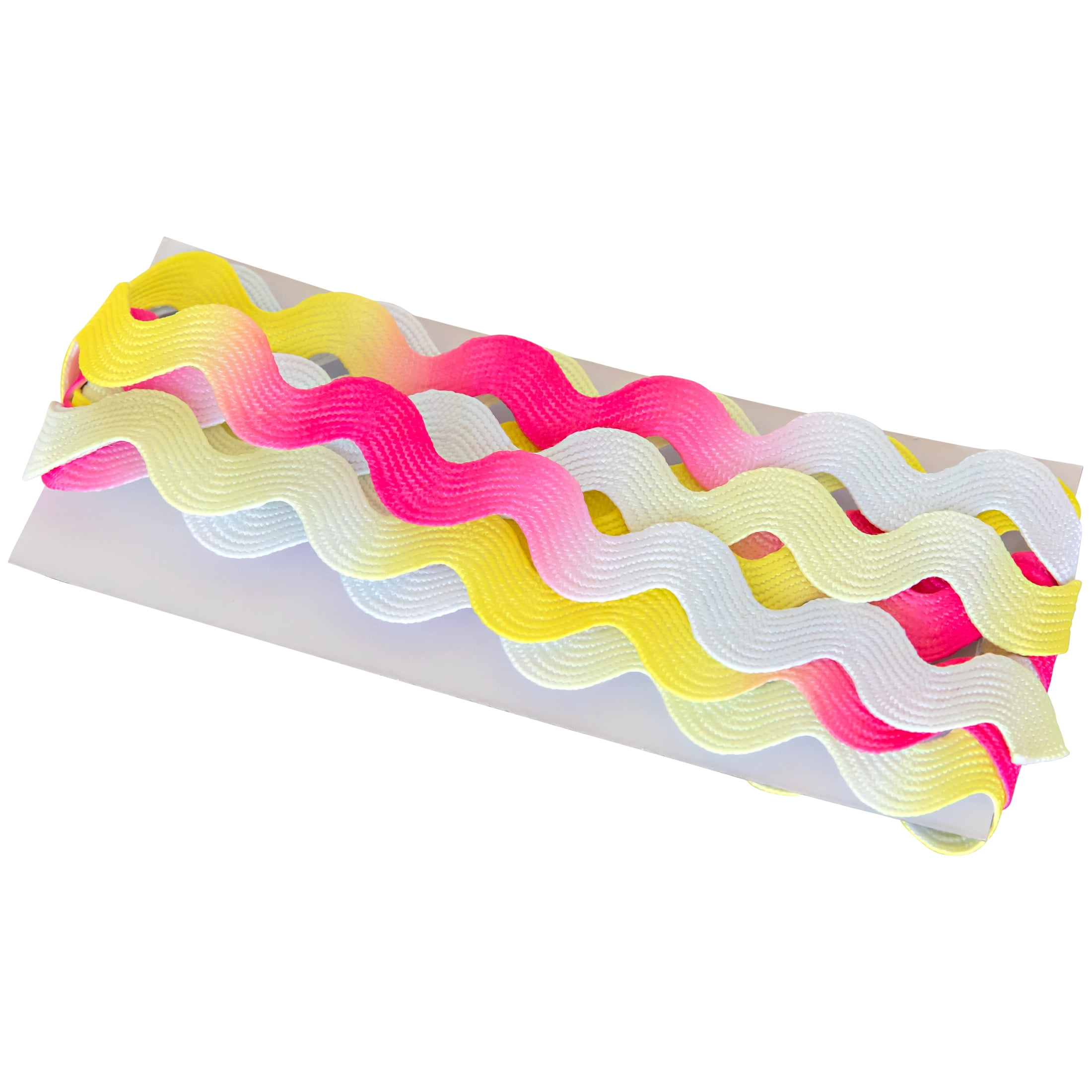 (2 pack) Wrights Rick Rack, Pastel Rainbow, 5/8" Jumbo Braided Printed Rick Rack For Sewing And Crafts, 2.5 Yards, 1 Each