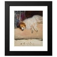 thumbnail image 2 of Jan Ciągliński 15x18 Black Modern Framed Museum Art Print Titled - Study of a Sleeping Dog for the “Portrait of Prince Golitsyn” (1910), 2 of 5