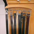 thumbnail image 4 of Wooden Tie Rack Hanging Organizer For Mens Closet Accessories, 4 of 5