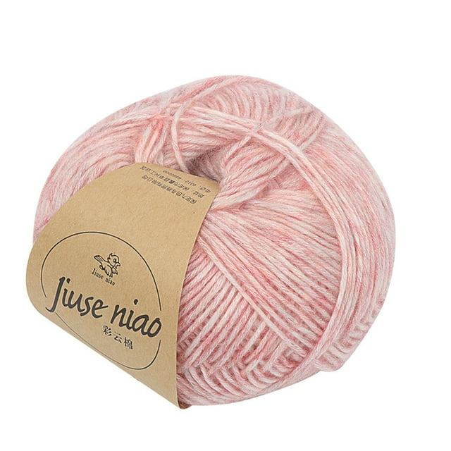 EGNMCR Colorful Cotton Hand-Knitted In Coarse Wool Crochet Diy Sweater Line Scarf wool group