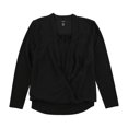 thumbnail image 2 of Alfani Womens LS Knit Blusa, Negro, 14 Alfani Tejer, 2 of 2