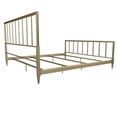 thumbnail image 6 of Maklaine Elegant Modern Transitional Brass Metal Bed in King Size, 6 of 10