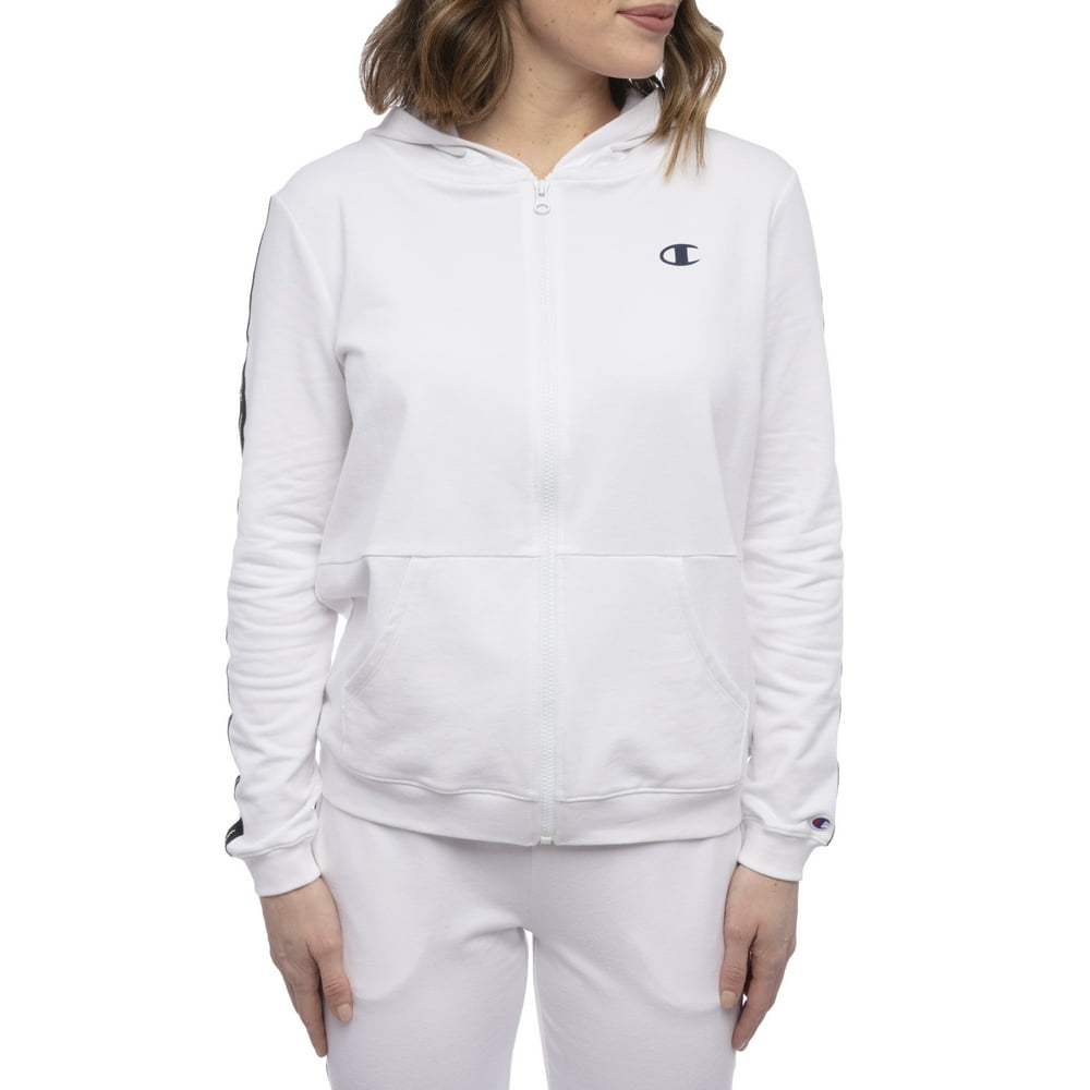 Champion - Champion Women's Full Zip Hoodie with Logo Taping - Walmart.com - Walmart.com
