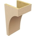 thumbnail image 5 of 9"W x 9"D x 18"H Wide Stockport Rough Cedar Woodgrain TimberThane Corbel, Primed Tan, 5 of 6