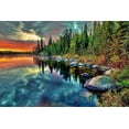 thumbnail image 1 of Edge Of The Lake - Canvas OR Print Wall Art, 1 of 1