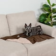 thumbnail image 5 of FurHaven Pet Products Waterproof Velvet Throw Blanket - Brownstone, Small, 5 of 12