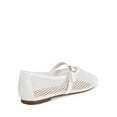 thumbnail image 4 of Dream Pairs Women’s Mary Jane Flats – Fishnet Pointed-Toe Flats with Buckle Strap, 4 of 8