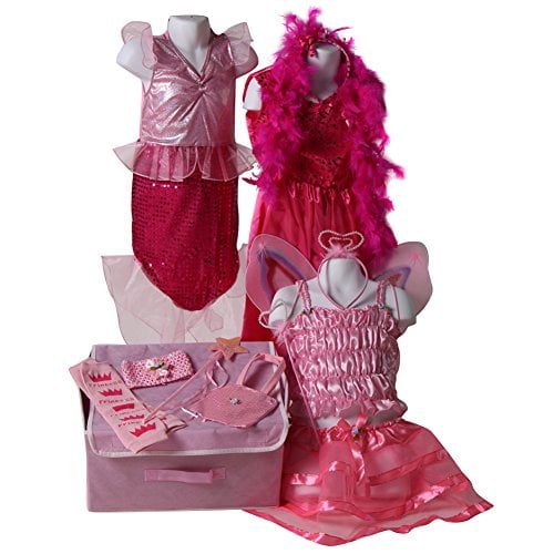 Girls Classic Pretty Pink Princess Dress Up Basic Trunk size 6/8 ...