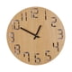 thumbnail image 2 of Reloj de pared de estilo retro, 12 pulgadas, barrido, movimiento, decoración del hogar, madera, MDF grande color madera oscura Zulema reloj de pared colgante, 2 of 7