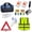 Basic, variant on All-in-One Roadside Assistance Emergency Kit, Vehicle Truck Car Safety Kit with Reflective Warning Triangle, Safety Hammer, Reflective Vest, Emergency Insulation Blanket and Essential Tools