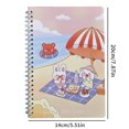thumbnail image 4 of 4pcs, Cartoon A5 Coil Book Cute Notebook High-value Elementary School Students Horizontal Line Notes Thickened Soft Copy Portable Notepad, School Supplies, Back To School, Notebook, Libretas, Notebook, 4 of 5