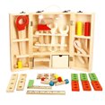 thumbnail image 3 of Juego De Caja De Herramientas De Simulación Multifuncional Portátil De Madera Diy Combinación Casa De Juegos Educativos Para Niños seitruly FN002261-00, 3 of 6