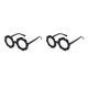 thumbnail image 2 of Gafas para niños Qarigey gafas de girasol Accesorios de ropa de moda Negro Blanco Plata 2Conjunto, 2 of 6