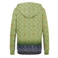 thumbnail image 5 of Floral Zip-Up Hoodie for Women, Long Sleeve Oversized Sweatshirt Jacket - Casual Loose Fit Lightweight Outerwear with Pockets Dark Green S, 5 of 5