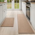 thumbnail image 1 of Alfombra de cocina YDKGL, antideslizante, lavable, superabsorbente, marrón, 1 of 9