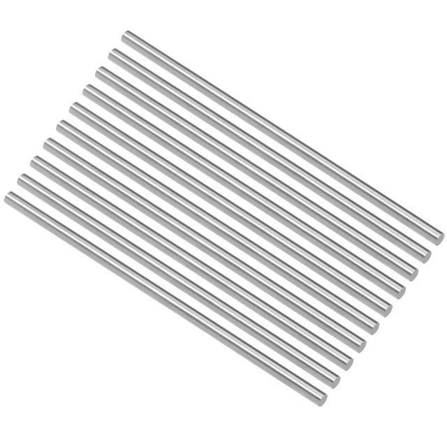 Unique Bargains Tige Ronde Solide pour Tour 3.5mm Dia 100mm Longueur 10 Pcs