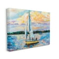 thumbnail image 3 of Stupell Industries Vivid Nautical Sailboat Landscape Painting Gallery Wrapped Canvas Print Wall Art, Design by Jeanette Vertentes, 3 of 7