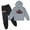 Gray, variant on Kids Long Sleeve Hoodies Set Roblox Pullover Sweatshirt and Sweatpants 2 Piece Tracksuit Hoody Outfits for Boys Girls