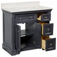 thumbnail image 3 of Sydney 36" Bathroom Vanity with Marine Gray Cabinet and Engineered Marble Top, 3 of 7