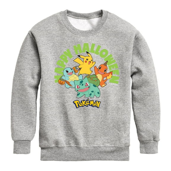 Pokémon - Happy Halloween - Youth Crewneck Fleece Sweatshirt