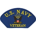 thumbnail image 2 of Eagle Emblems PM1377 Patch - USN, Hat, Veteran - 5.25 x 3 in., 2 of 2