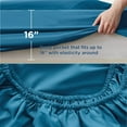 thumbnail image 2 of U by Bedsure 4 Pieces Hotel Luxury Teal Sheets Fullï¼Easy Care Polyester Microfiber material Cooling Bed Sheet Set, 2 of 9