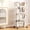 L, variant on Homenest 2-Tier Plastic Rolling Storage Cart with Wheels Multi-Layer Utility Cart Narrow Space Organizer Shelving Unit for Bathroom Kitchen Living Room Bedroom