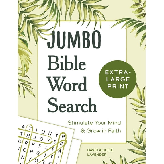 Jumbo Bible Word Search: Stimulate Your Mind and Grow in Faith, (Paperback)