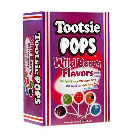 Tootsie Pops Wild Berry Flavors, 3.75 Pounds -