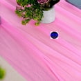 thumbnail image 2 of MDS pack of 12 Wedding 29 x 120 inches Sheer chiffon Table Runner for Rustic Boho Wedding Banquet Decor for 10Ft Table Runners - Bubblegum pink, 2 of 6