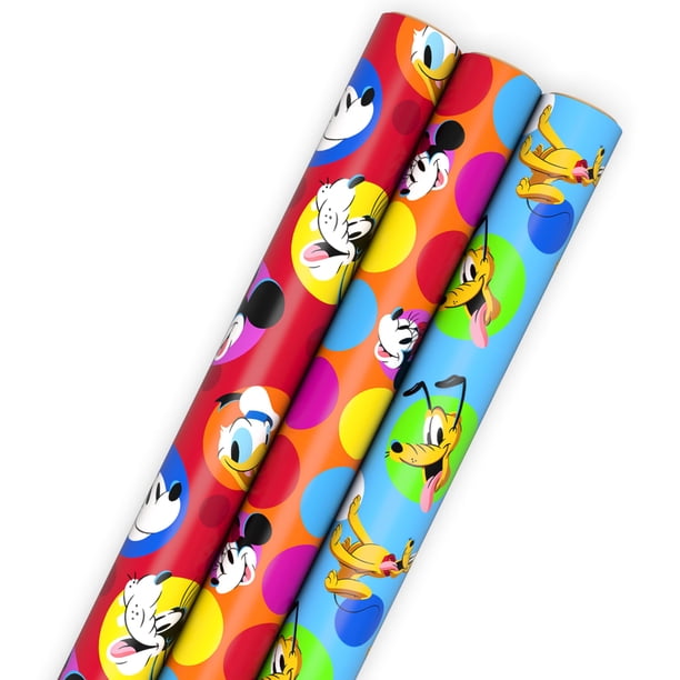 Papel de regalo Hallmark Disney Kids para cumpleaños y Navidad