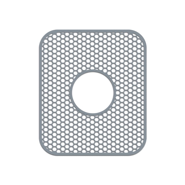 Bestjing Alfombrilla de silicona para fregadero de 13.58 x 11.6 pulgadas, protectores de fregadero para fregadero de cocina con drenaje central, plegable, antideslizante, resistente al calor, rejilla