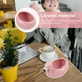 thumbnail image 4 of EeaseMX 1 taza de cerámica para cóctel, con forma de flamenco, elegante y elegante (rosa)., 4 of 7