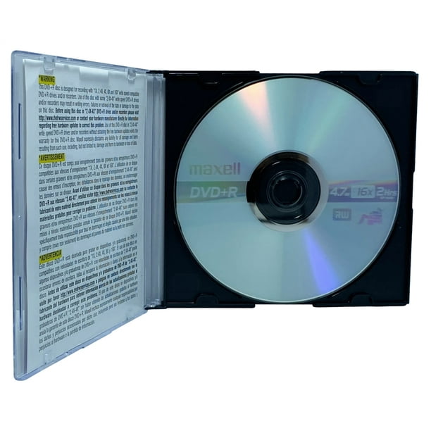 0 Maxell 16x Dvd R 4 7gb Maxell Logo W Slim Cd Jewel Case Walmart Com Walmart Com