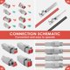 thumbnail image 5 of Kit de Conector Cable Impermeable la Serie Deutsch DT 140 Uds DT06-2 / 3/4 6S DT04-2 ​​3/4 6P Enchufe Sellado Automotriz con Caja Pines, 5 of 5