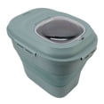 thumbnail image 4 of Large Collapsible Rice Food Storage Container with Measuring Cup Rolling Wheel for Kitchen Pantry Organization, 4 of 7