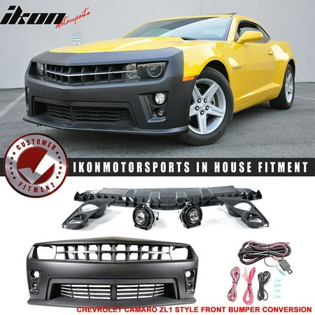 - Fits 10-13 Chevy Camaro ZL1 PP Front Bumper Cover Daytime Running Light