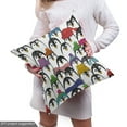thumbnail image 4 of Ambesonne Penguin Fabric by the Yard Upholstery, Winter Cartoon Animal, 10 Yards, Multicolor, 4 of 4