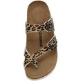 thumbnail image 3 of Sandalias para mujer con plantilla de corcho, sandalias deslizantes ajustables con doble hebilla para chanclas casuales de verano, sandalias de playa con punta abierta, 3 of 5