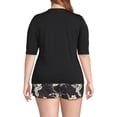 thumbnail image 2 of Lands' End Women's Plus Size SunShade UPF 50 Elbow Sleeve Rash Guard Swim Tee, 2 of 4